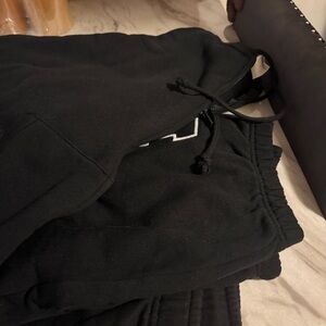 PINK Victoria's Secret Black Hoodie and Joggers Set